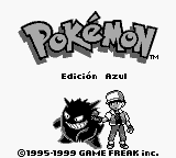 Pokemon - Edicion Azul (Spain) Title Screen